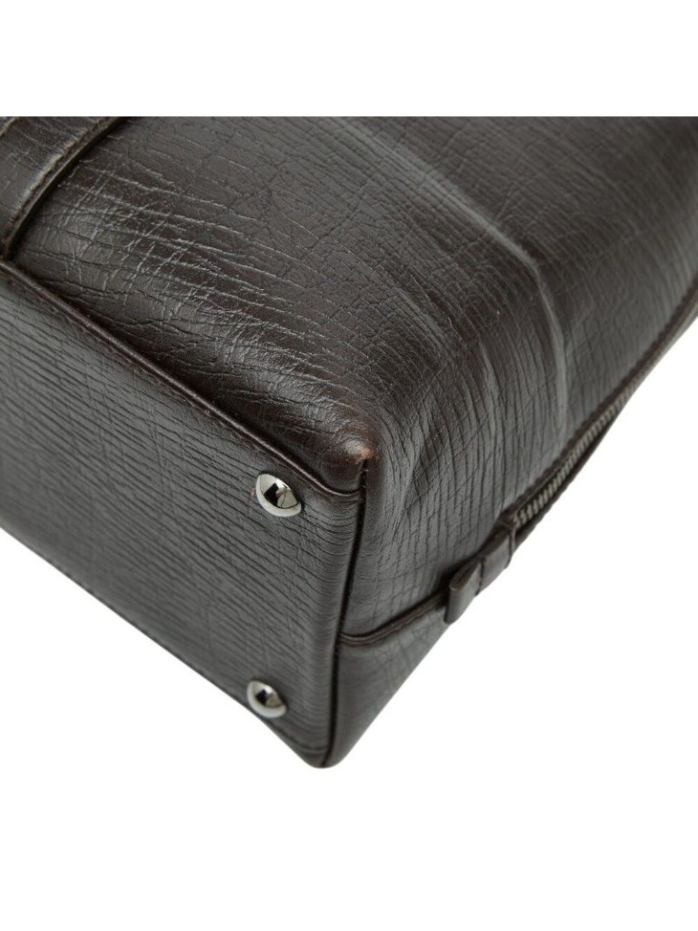 Gucci Logo Tote Business Dark Brown Leather - Picture 6 of 10